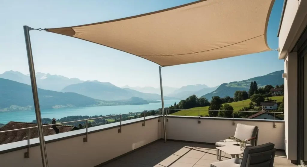 Neue Balkon-Sonnensegel-Designs für eine bessere Aussicht Neue Balkon-Sonnensegel